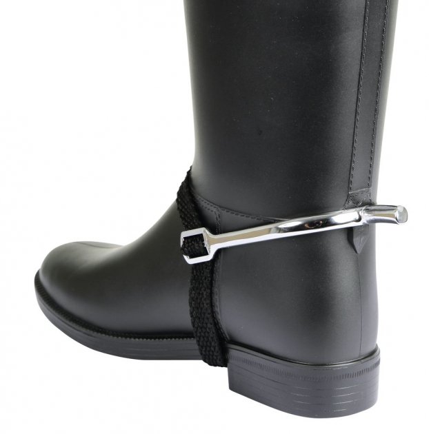 Éperons Western Showman Pour Femme – Acier Inox, Clous Cuivre, Avec Ou Sans Bretelles