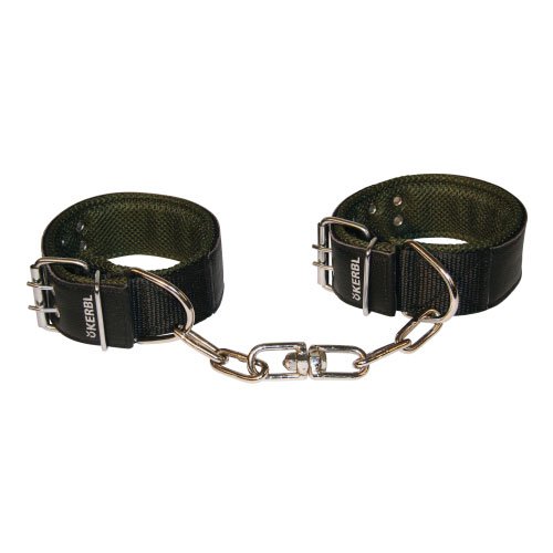 Support en cristal bleu et rembourrage en cuir avec raccord S.S. pour