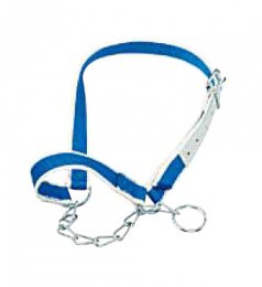 Licol nylon avec collier de menton pour vaches