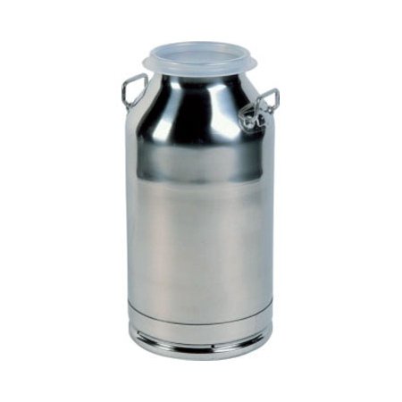 Pot à lait avec couvercle - inox - 40L