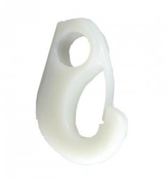 Crochet de décrochage en PVC blanc adaptable Delaval