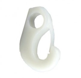 Crochet de décrochage en PVC blanc adaptable Delaval