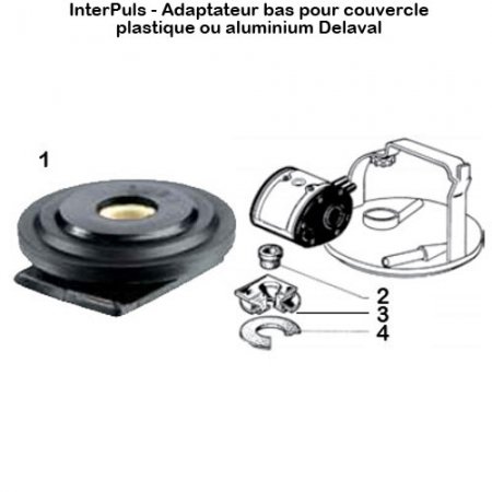 Interpuls-adaptateur-bas-couvercle-plastique-alu-Delaval