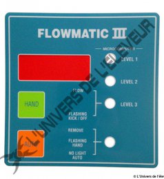 Autocollant lexan Flowmatic III adaptable Fullwood-Packo