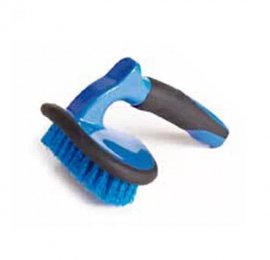 Brosse bleue avec poignée