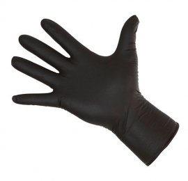 Gants noirs en nitrile