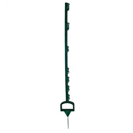 Piquet en PVC vert renforcé fibre de verre WZ 3000 - 11757 - Piquet en PVC vert renforcé fibre de verre L.135cm avec 7 isolateurs WZ 3000/110 / prix unitaire, vendu par 20