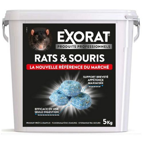 Storm Ultra Secure 5kg - Pro - Flocoumafene 25ppm - Anti-rongeurs, rats,  souris