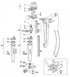 Kit joint SAV origine Waikato (pièces 2,8,11,22,23)