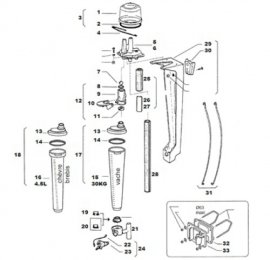 Kit joint SAV origine Waikato (pièces 2,8,11,22,23)