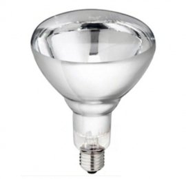 Lampe infrarouge 250W blanche à vis