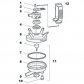 Griffe MC3 et pièces détachées adaptable Delaval - 221547 - Griffe MC3 avec coupure de vide adaptable Delaval (Corr. 92785483)