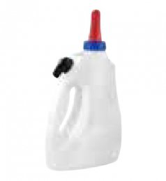 Biberon pour veaux avec valve et tétine rouge col étroit - 2,5L