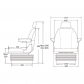 Siège GT50 M91 en TEP - 12653 - Siège GT50 M91 en TEP