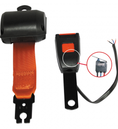 Kit ceinture enrouleur 2 points orange