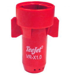 Ecrou buse TeeJet Streamjet 7 filets débit variable rouge