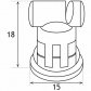 Buse TeeJet Turbo TT 110 POM - 13123 - Buse TeeJet Turbo TT 110 - 01 POM orange