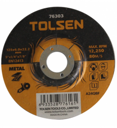 disque à ebarber DEP.125X3X22mm Tolsen