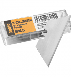 Jeu de 10 lames de cutter 61x19mm Tolsen