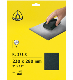 Paquet de 5 feuilles abrasives grain 40 Klingspor