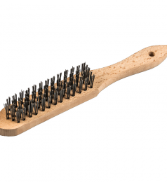 Brosse à main en bois pour acier Klingspor / Prix unitaire par lot de 12