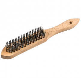 Brosse à main en bois pour acier Klingspor / Prix unitaire par lot de 12