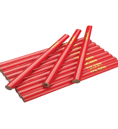 12 crayons de charpentier ovales 12cm Tolsen