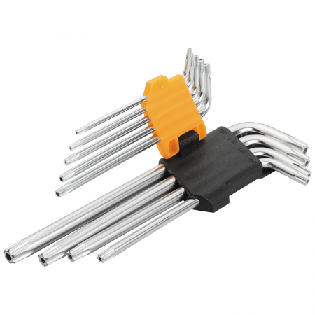 Jeu 9 clés Torx longues Tolsen - 13683 - Jeu 9 clés Torx longues Tolsen