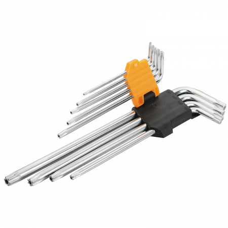 Jeu 9 clés Torx X-longues Tolsen - 13689 - Jeu 9 clés Torx X-longues Tolsen