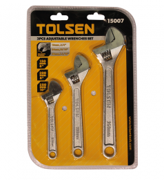 Kit 3 clés à molette Tolsen