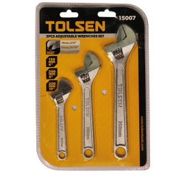 Kit 3 clés à molette Tolsen