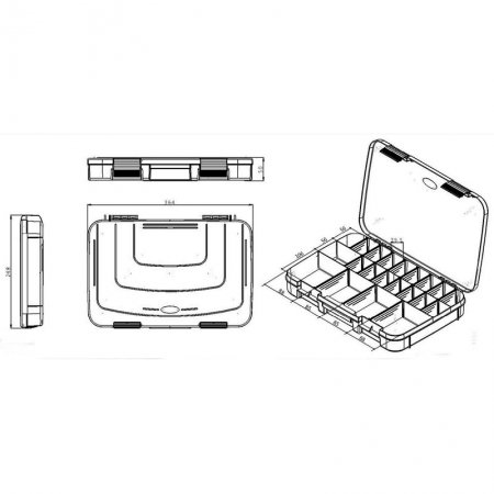 Boite polypropylène modulable 3 à 21 compartiments - Mobilier magasin - E
