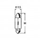 Ampoule navette 12V 10W Lumitrack sous blister / lot de 2 - 14924 - Ampoule navette 12V 10W Lumitrack sous blister / lot de 2