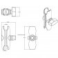 Bras de fixation 9,37cm pour boule d.1" RAM en vrac / à l'unité - 15022 - Bras de fixation 9,37cm pour boule d.1" RAM en vrac / à l'unité