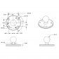 Base ronde + rotule d.1" RAM en vrac / à l'unité - 15046 - Base ronde + rotule d.1" RAM en vrac / à l'unité