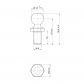 Rotule pour cage E27 D13 M8 en vrac / à l'unité - 15091 - Rotule pour cage E27 D13 M8 en vrac / à l'unité