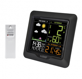 Station météo couleur avec prévision et 1 capteur