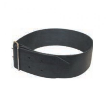 Collier cuir pour cloches avec boucle fer 120x9cm - 15459 - Collier cuir pour cloches avec boucle fer 120x9cm