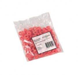 Anneaux en caoutchouc orange Iaber / lot de 100 pièces