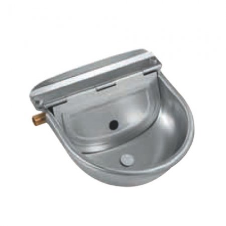 Abreuvoir inox 2,5L pour bovins/équins avec valve flottante laiton+PVC G 1/2" - 15547 - Abreuvoir inox 2,5L pour bovins/équins avec valve flottante laiton+PVC G 1/2"