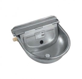 Abreuvoir inox 2,5L pour bovins/équins avec valve flottante PVC G 1/2"