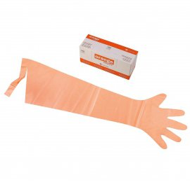 Gant vétérinaire Orange Softglove / Lot de 100 pièces