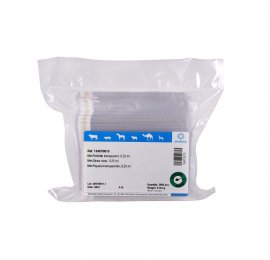 Paillette fine transparente minitube 0,25ml / Lot de 2000 pièces