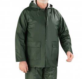 Veste de traite manches longues et capuche Farmtrack en PU imperméable