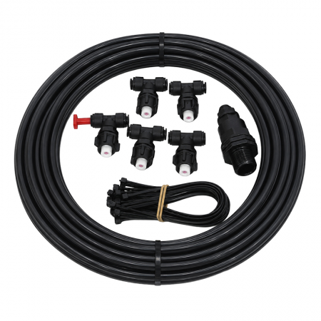 Kit brumisation 8 mètres 5 buses pour réseau d'eau - 15706 - Kit brumisation 8 mètres 5 buses pour réseau d'eau